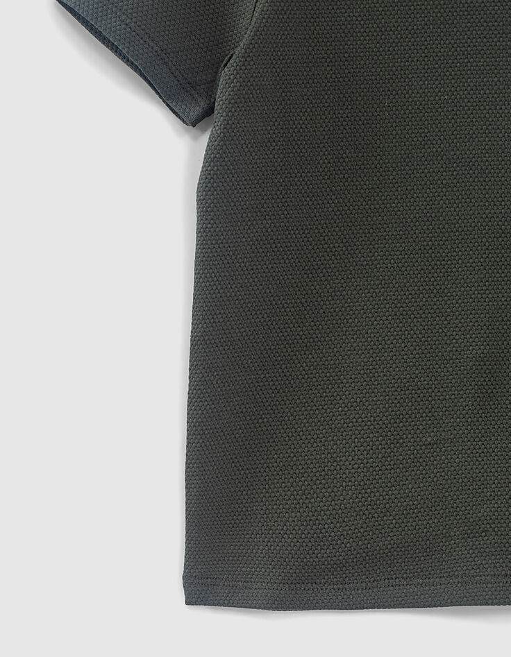 T-shirt lichen à poche fleurie garçon-4