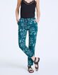 Cr&ecirc;pe broek palm-jungle print dames-2