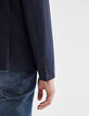 Veste bleu foncé avec boutonnage croisé Homme-4