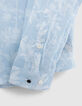 Men&rsquo;s sky tropical motif Liberty fabric SLIM shirt-5