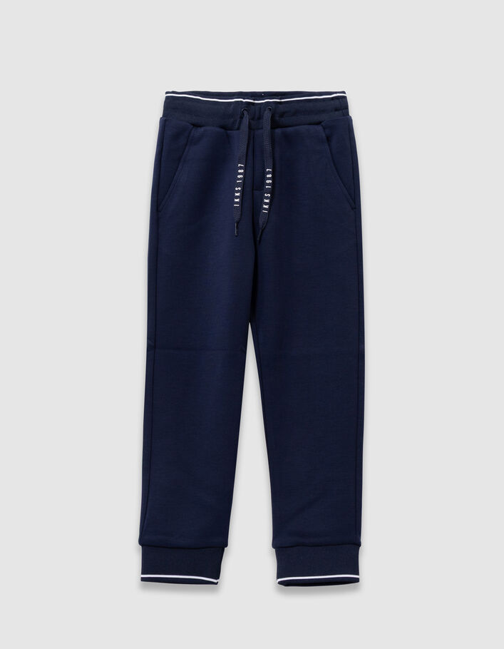 Jogging Ikks Enfant Garcon Pantalon De Jogging Marine Typo Cordons