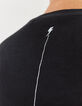 Camiseta negra efecto deep dye Hombre-4