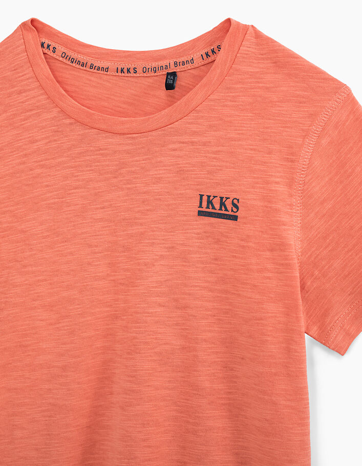 Boys’ terracotta Essential organic cotton T-shirt - IKKS
