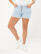 I.Code bleach denim studded shorts-2