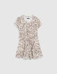 Combi courte écrue Ecovero® à imprimé papillons fille-2