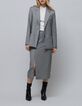 Women's oversized grey faux-uni suit jacket-1