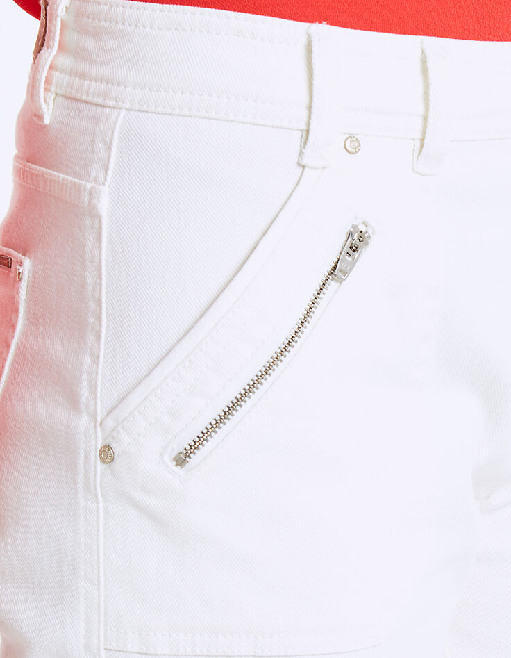 Relax cropped jeans, opgestikte ritszakken-4