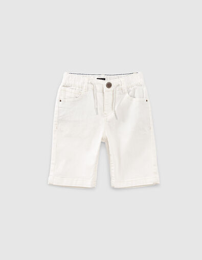 Bermuda en jean blanc optique garçon  - IKKS