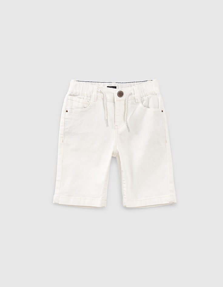 Optisch witte jeansbermuda jongens -1 Optisch witte jeansbermuda jongens -1