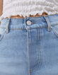 Shorts vaqueros de tiro alto bordes sin rematar mujer-6