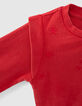 Rode sweater geborduurde sterren meisjes-7