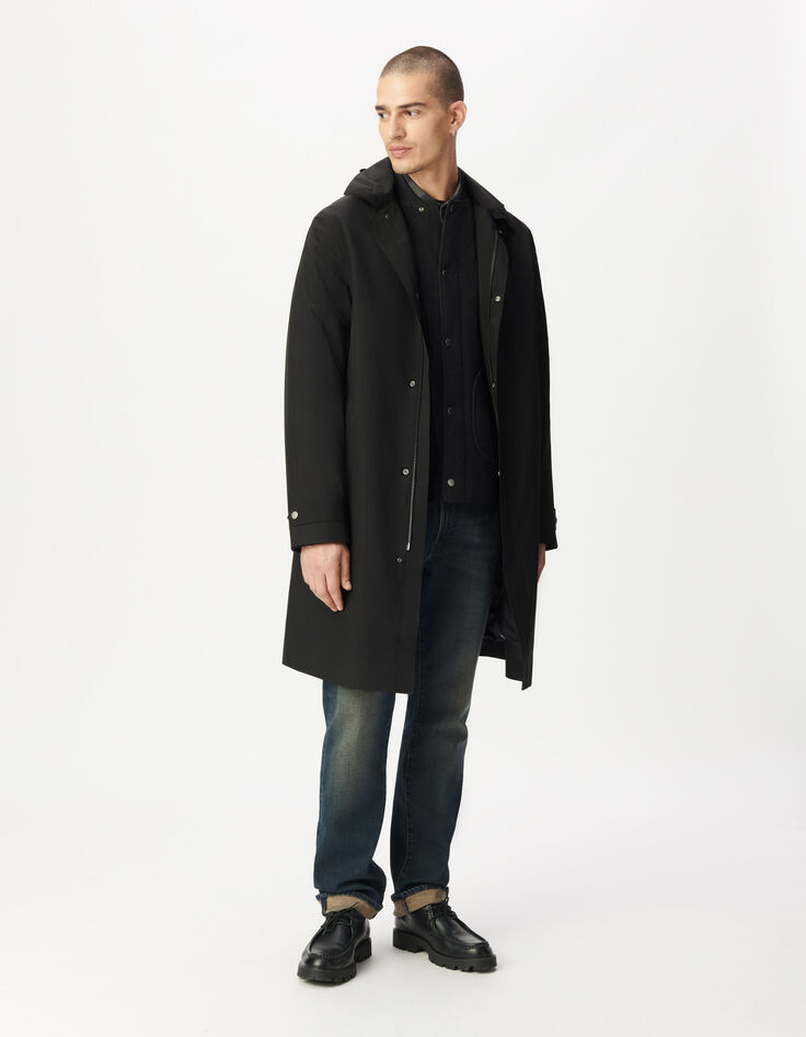 Men's black 2-in-1 parka-1