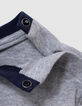 Set T-shirt en blauwe jeanstuinbroek babyjongens-7