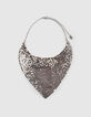 Women’s silver-toned mesh scarf necklace-1