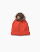 Baby boys’ orange beanie -3