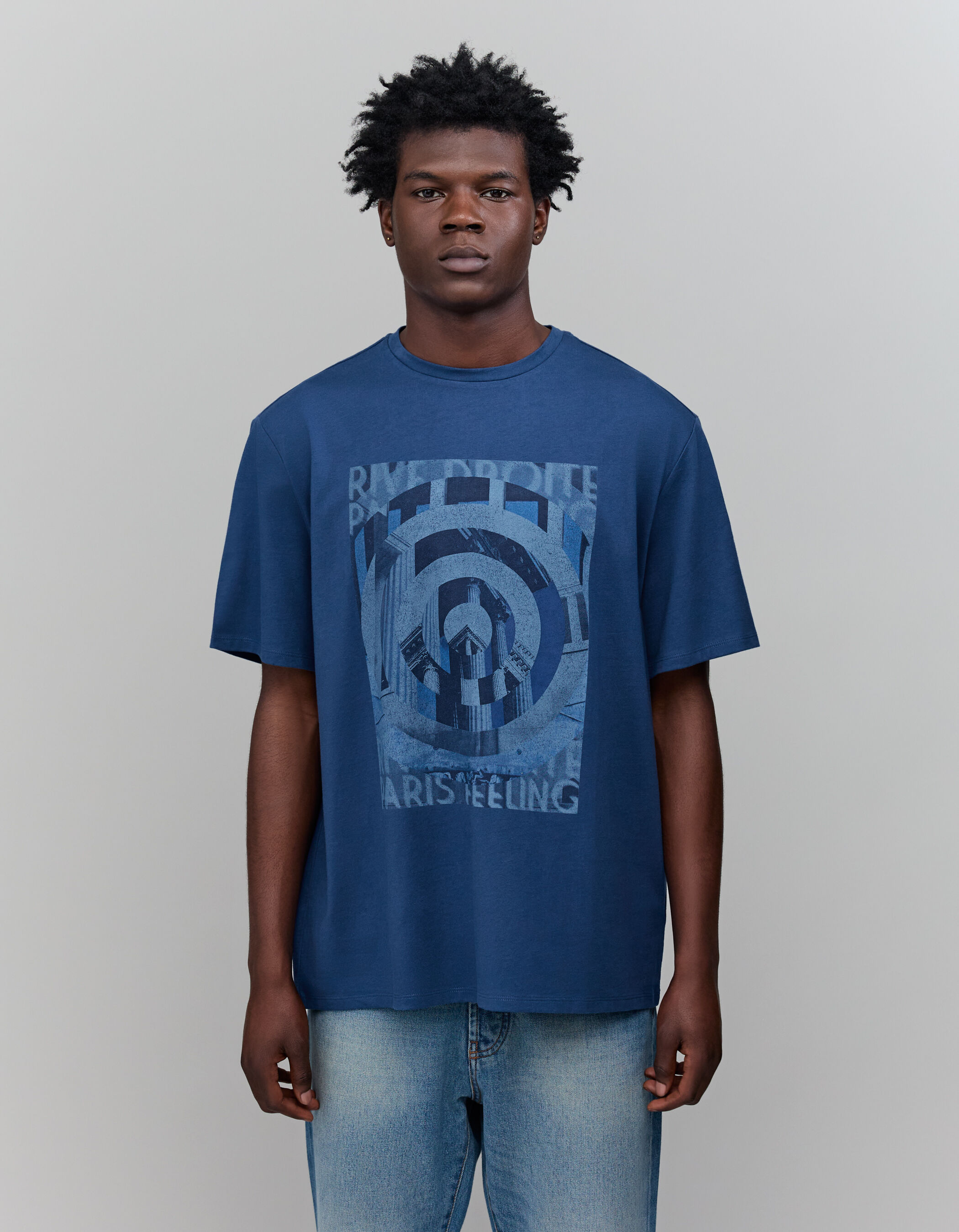 T shirt graphique homme discount
