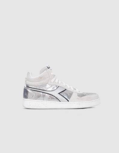 Women’s silver leather IKKS X DIADORA trainers - IKKS