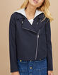 Veste marine à rayures tennis avec capuche I.Code-2