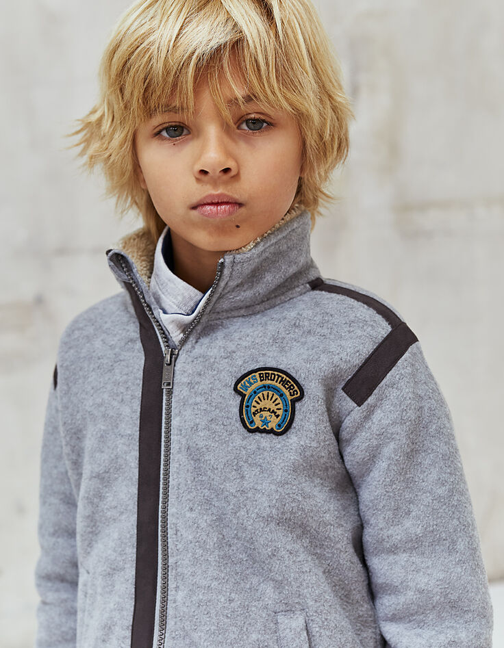 Cardigan polaire garçon -1 Cardigan polaire garçon -1