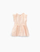 Baby girls&rsquo; powder pink 2-in-1 dress with bloomers-4