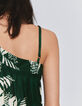 Pure Edition – Women’s green Jungle Vibe print dress-4