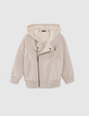 Beige vest in bikerstijl borduursel rug jongens-8