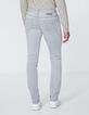 Hellgraue SLIM-Herrenjeans IKKS BETTER Bali-3
