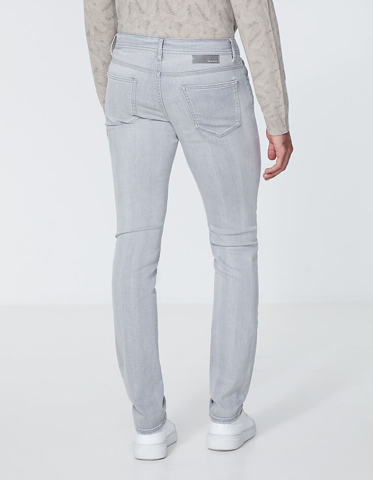 Hellgraue SLIM-Herrenjeans IKKS BETTER Bali-3