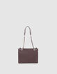 Clutch 1440 Reporter cuero granate mujer-3