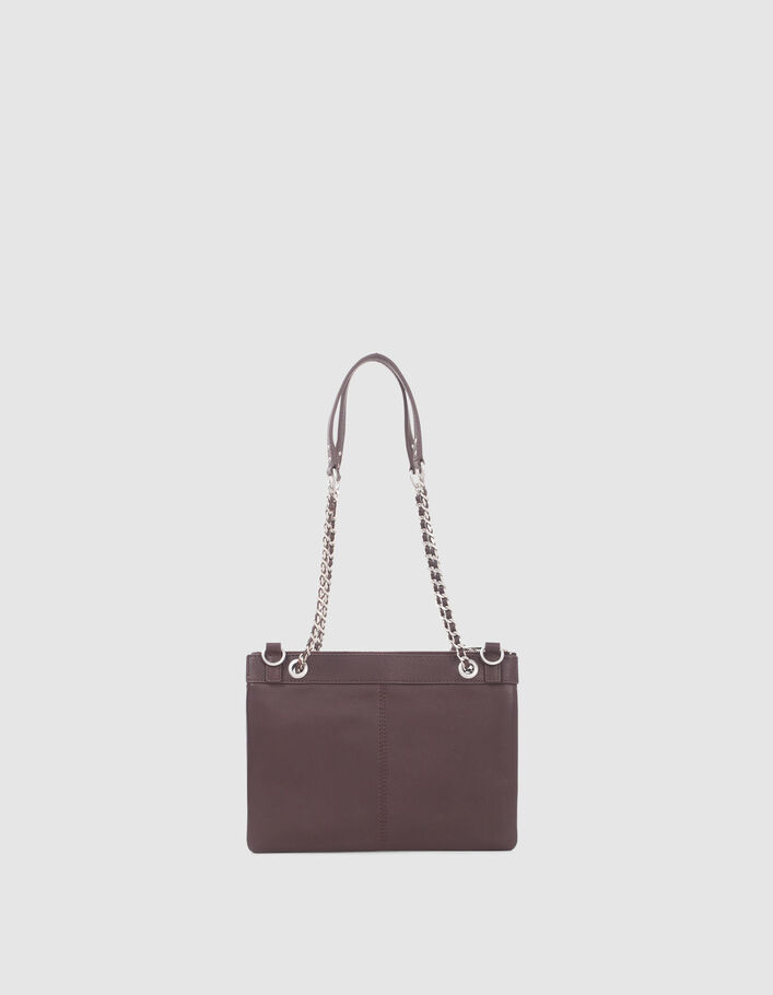 Women’s garnet leather 1440 Reporter clutch bag-3