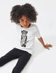 Girls' off-white tiger-guitarist graphic T-shirt-1