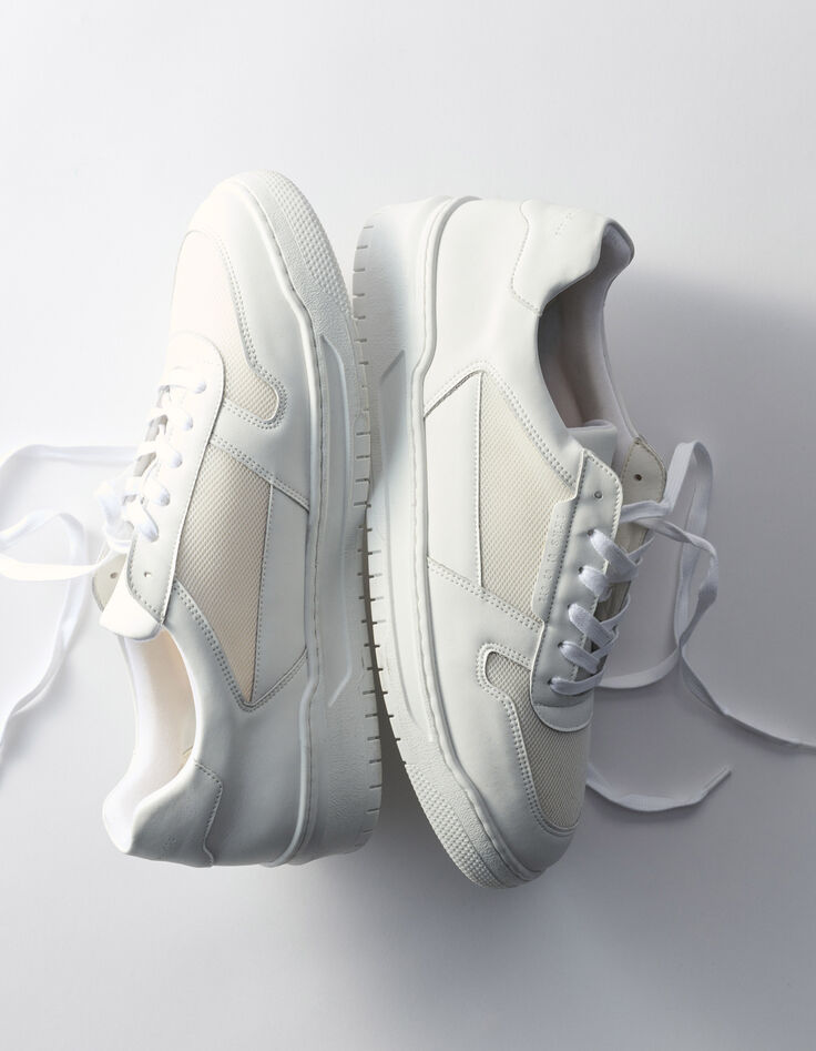 Schwarze Herrensneakers aus Mischgewebe-1