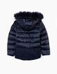 Doudoune navy avec dentelle navy fille-5