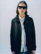 Trench noir à parementure-capuche amovible Homme-9