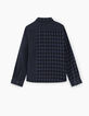 Boys’ indigo and black checked shirt-4