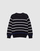 Pull marinière coton bio tricot fantaisie garçon-1
