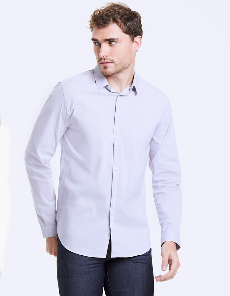 Camisa slim rayas finas shadow Hombre-3 Camisa slim rayas finas shadow Hombre-3