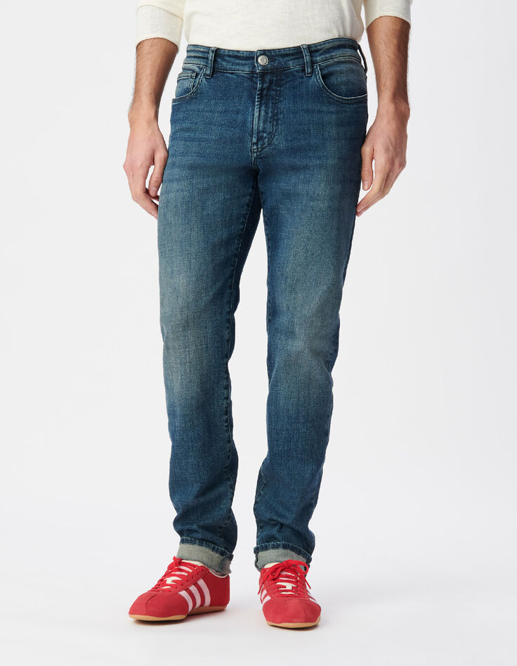 Blauwe slim jeans Bruce Heren-7