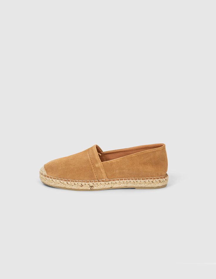 Beige Herren-Espadrilles aus Veloursleder-1
