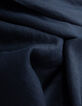 Marineblaues SLIM-Herrenhemd aus 100% Leinen-9