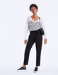 Pull marinière en laine mousseuse femme-6