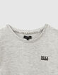 Mittelgraues shirt Essentiels aus Biobaumwolle-3