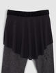 Girls’ 2-in-1 grey leggings and tulle skirt-2