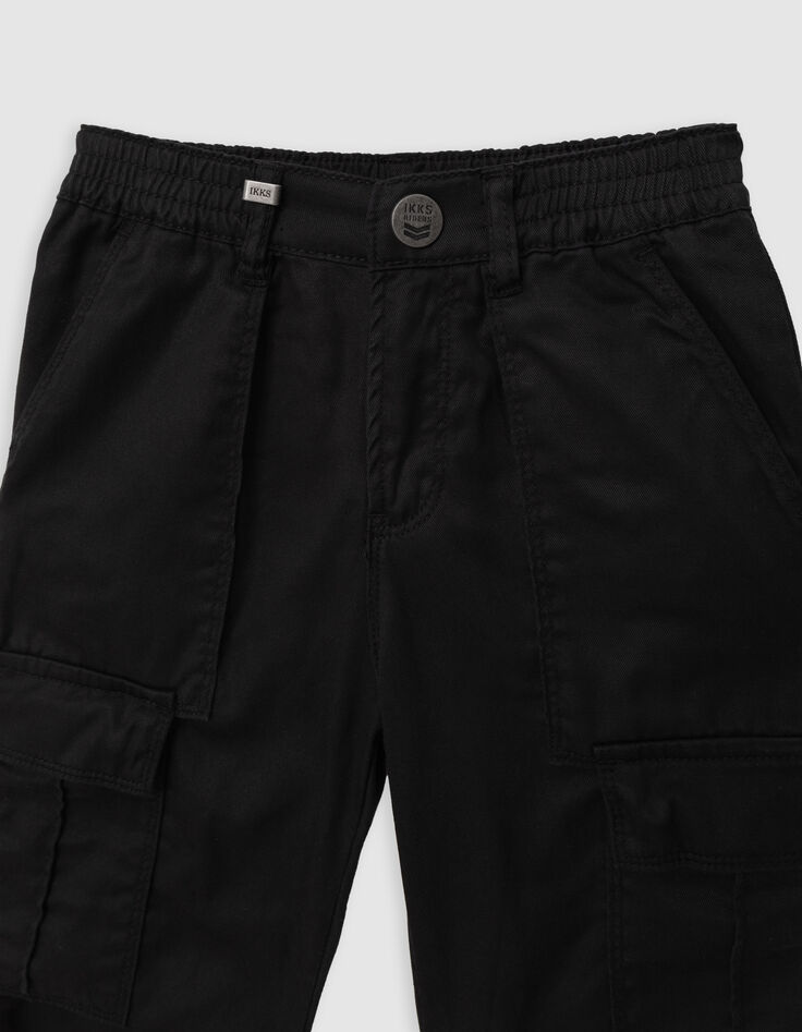 Zwarte BATTLE broek elastische taille jongens-3