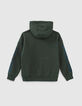 Sudadera verde ingl&eacute;s maxi letras mangas ni&ntilde;o -2
