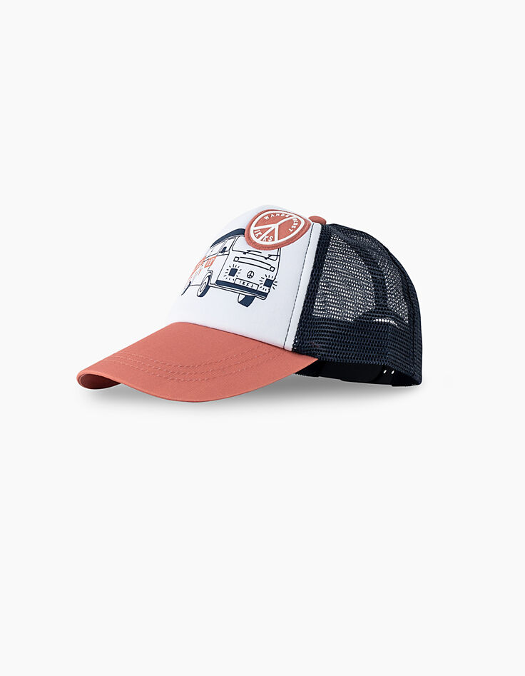 Casquette indigo avec van garçon -1