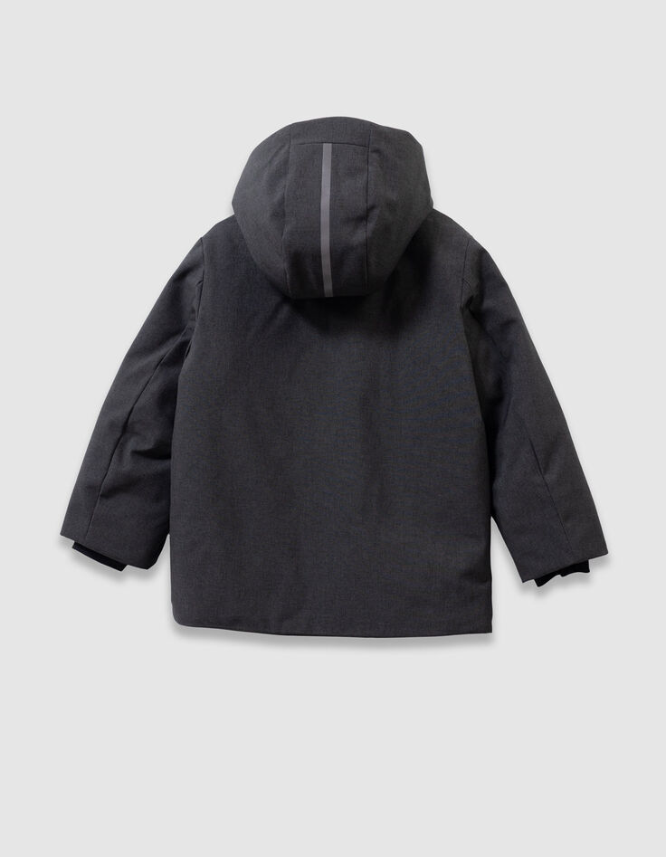 Parka gris interior acolchado niño-6