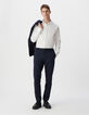 Pantalon de costume SLIM marine maille Milano Homme-6