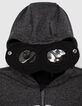 Graue Jungensweatjacke mit Brille und K-Print IKKS HERO-2