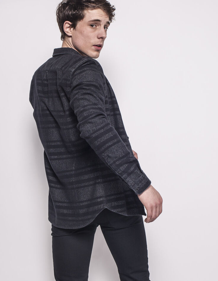 Men's black over-shirt-3